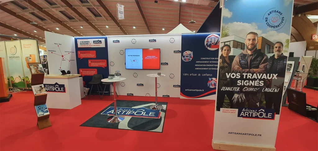 Stand salon professionnel artipole