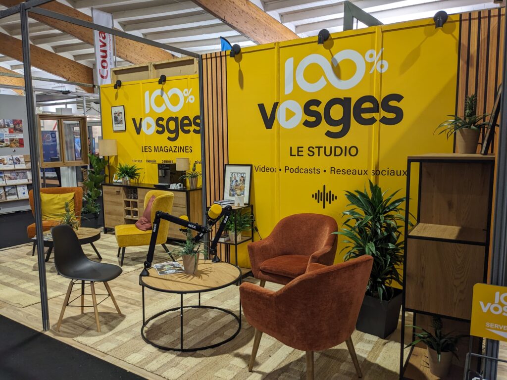 stand 100% vosges - habillage stand salon de l'habitat - Epinal, Nancy et Metz